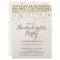 Gold Glitter Confetti Bachelorette Party Invite