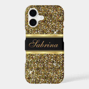 Gold Glitter Confetti with Gold Accents