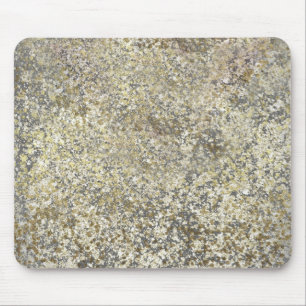 Gold Glitter Crackle Modern Chic Glam Sparkle Mouse Pad