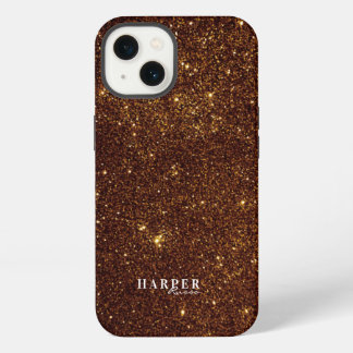 Gold Glitter Custom Name Case-Mate iPhone Case