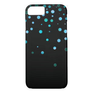 Gold Glitter Dots Clear iPhone 8/7 Case