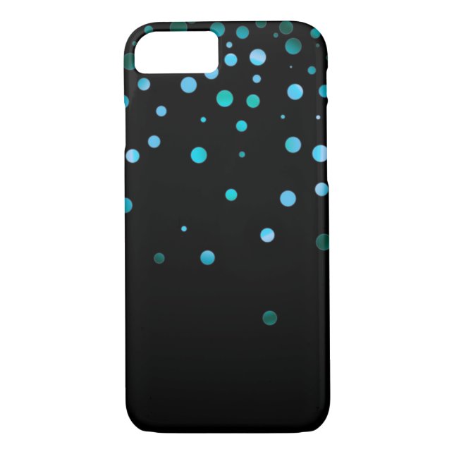 Gold Glitter Dots Clear Case-Mate iPhone Case (Back)