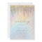 Gold Glitter Drips Rainbow Holographic Wedding