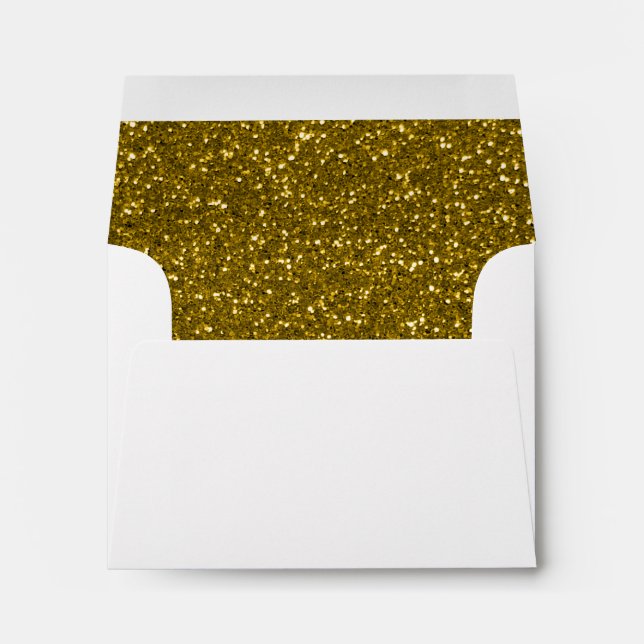 Gold Glitter Envelope (Back (Bottom))
