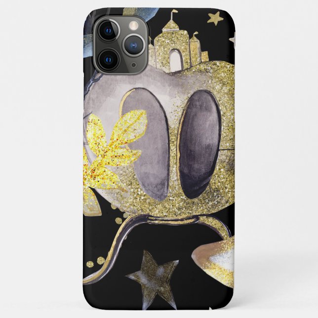 *~*  Gold Glitter Fantasy Stars Carriage Castle Case-Mate iPhone Case (Back)