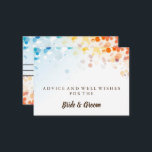 Gold Glitter Faux Foil Wedding Advice Card<br><div class="desc">This is Blank Elegant Gold Glitter Faux Foil Wedding Advice Card  Business Card. This card featuring is gold glitter. It is perfect as wedding place cards,  business cards and more. Click on the customise it button to personalise the design.</div>