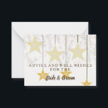 Gold Glitter Faux Foil Wedding Advice Card<br><div class="desc">This is Blank Elegant Gold Glitter Faux Foil Wedding Advice Card  Business Card. This card featuring is gold glitter. It is perfect as wedding place cards,  business cards and more. Click on the customise it button to personalise the design.</div>