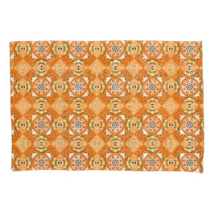 Gold Glitter Fishnet: Sparkling Seamless Pillowcase