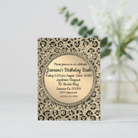 Gold Glitter Glam Leopard Print