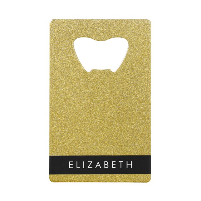 Gold Glitter, Glitter Background, Your Name (Front)