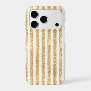 Gold Glitter Glitzy Stripes