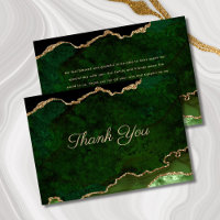 Gold Glitter Green Agate Wedding