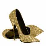 Gold Glitter High Heel Shoes Standing Photo Sculpture<br><div class="desc">Elegant gold glitter high heel shoe photo sculpture. You can choose your size,  quantity and product type by choosing the customise it button to begin.</div>
