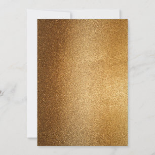 Gold Glitter Invitation