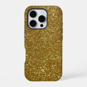Gold Glitter iPhone 16 Pro Case
