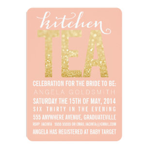 kitchen tea invitations announcements zazzle au