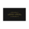 Gold Glitter Knife Business Card