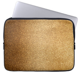 Gold Glitter Laptop Sleeve