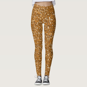 Gold Glitter Leggings