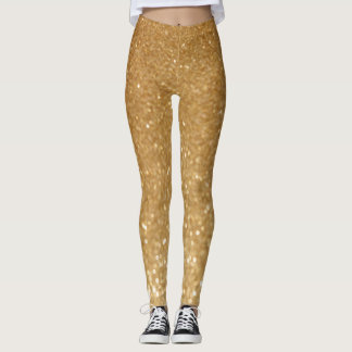 gold glitter leggings