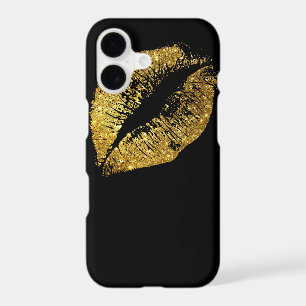Gold Glitter Lips #3