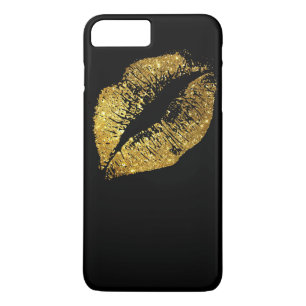 Gold Glitter Lips #3 iPhone 8 Plus/7 Plus Case