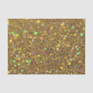 Gold Glitter Look Artwork Tissue Paper