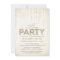 Gold Glitter Look Hens Party Invitation