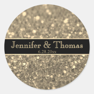 Gold Glitter Look Seal