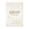 Gold Glitter Look Wedding RSVP Card