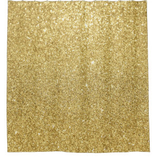 Gold glitter, luxurious, sparkling background. shower curtain