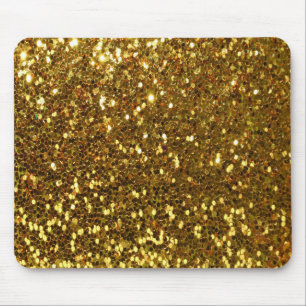 Gold Glitter Mouse Pad