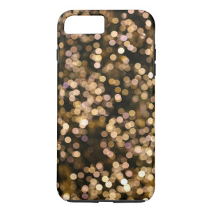 Gold Glitter Omber Plain Personalised iPhone 8 Plus/7 Plus Case