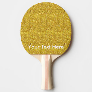 Gold glitter paddle with personalised custom text
