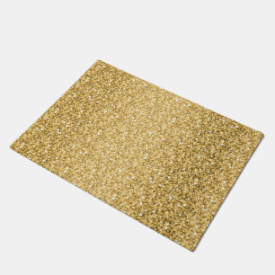 Gold Glitter Pattern Doormat