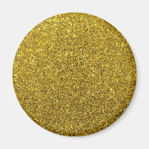 Gold Glitter Pattern Magnet