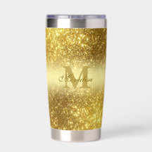gold glitter personalised