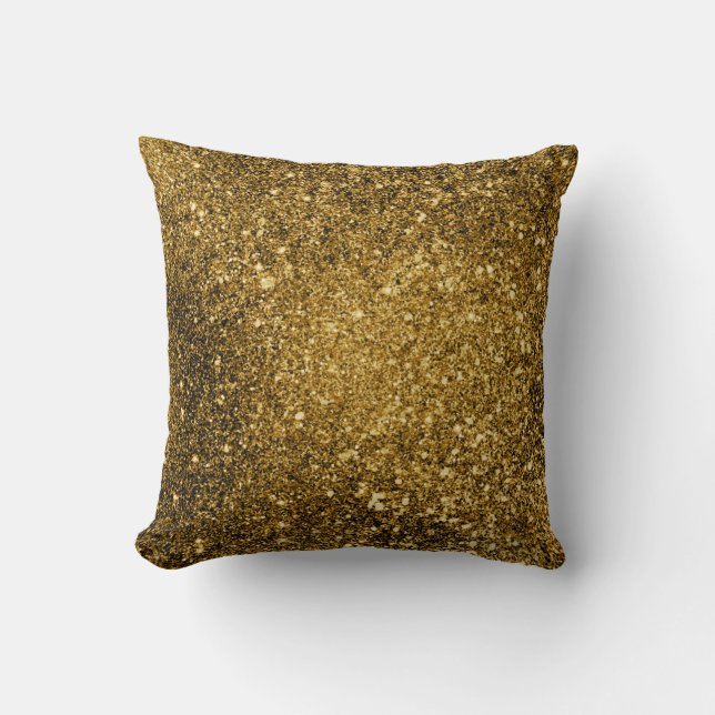 Gold Glitter Pillow (Front)