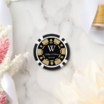 Gold Glitter Poker Chip Casino Wedding<br><div class="desc">These trendy poker chips are perfect to give as a gift for birthdays or Christmas or to use as party favours for weddings or birthdays. They can also be used as drinks tokens for wedding parties or other celebrations where you would like to give your guests a complimentary drink. The...</div>
