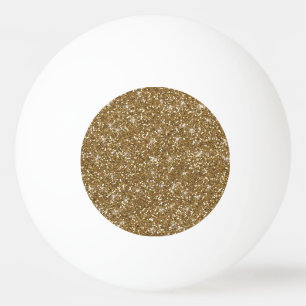 Gold Glitter Printed Ping Pong Ball
