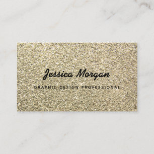 Gold Glitter Professional Business Cards