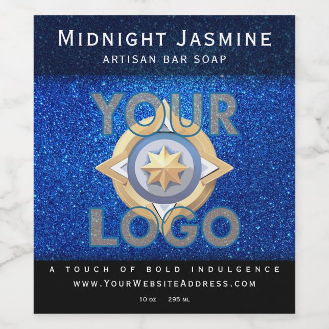 Gold Glitter Professional Makers Product Labels (Single Label)