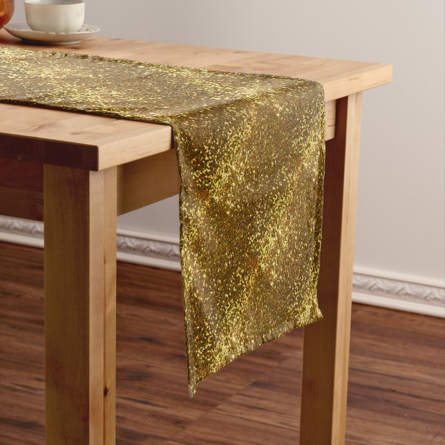 Gold Glitter Short Table Runner (In Situ)