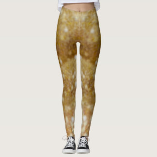 Gold Glitter Slime Leggings