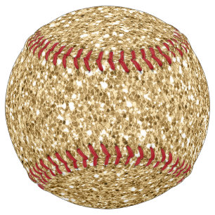 Gold Glitter Softball