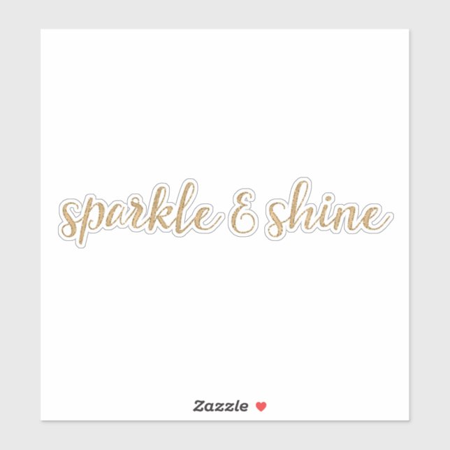 Gold Glitter Sparkle and Shine (Sheet)