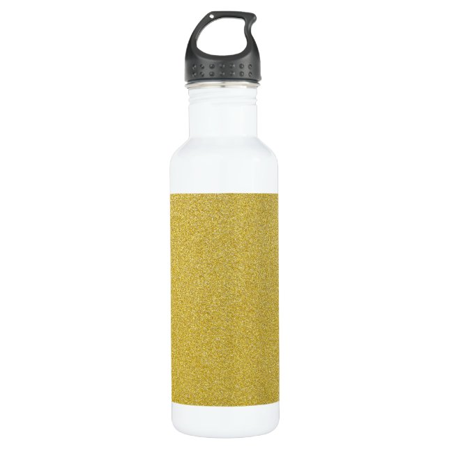 Gold Glitter, Sparkle, Glitter Background 710 Ml Water Bottle (Front)