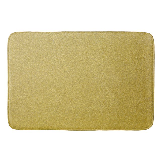 Gold Glitter, Sparkle, Glitter Background Bath Mat (Front)