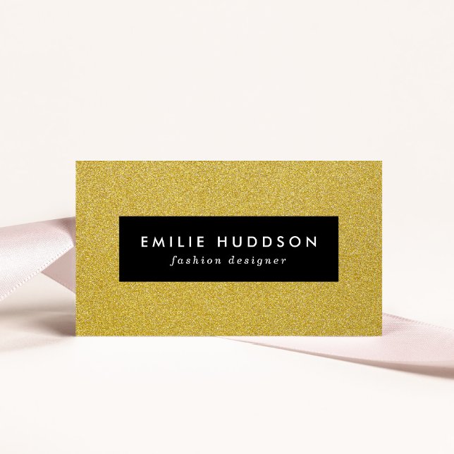 Gold Glitter, Sparkle, Glitter Background Business Card (Creator Uploaded)