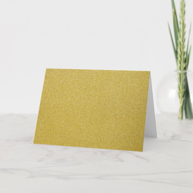 Gold Glitter, Sparkle, Glitter Background Card (Front)